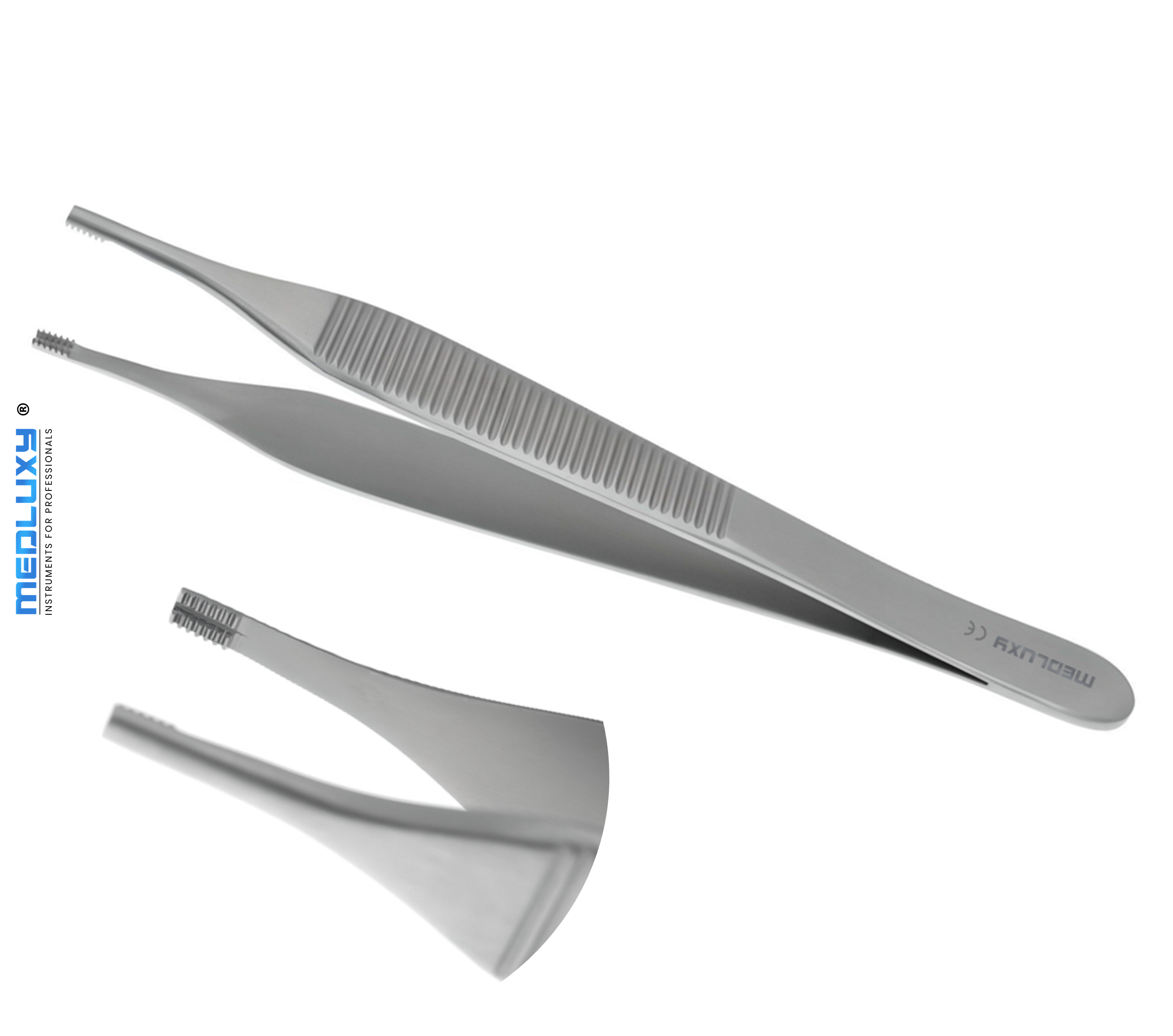 Medluxy - Pincet Adson Brown - 6x6 Tanden - 12 cm - EHBO Verpleegkunde Dissectie Chirurgische pincet Hechtpincet Weefselpincet Hechtpincet Forcep Pince Brucelles